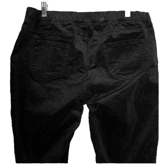 Eileen Fisher Organic Cotton Stretch Black Corduroy Jegging Pant - Picture 11 of 14